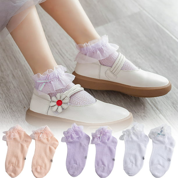 Comfortable Girl Kid Infants 12 Pairs Lace Frilly Ankle School Dress White Socks